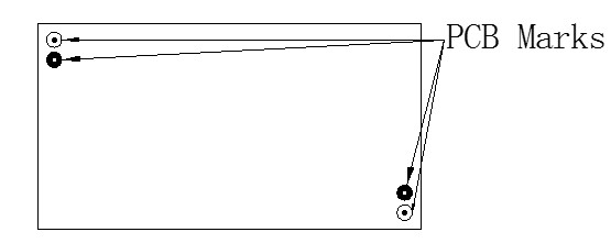 在有貼片的PCB板上，為提高貼片元件的貼裝的準(zhǔn)確性，一般要求在貼片層對(duì)角端放置兩個(gè)校正標(biāo)記(MarkS)點(diǎn)