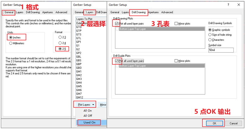 輸出Gerber部分，F(xiàn)ile下選擇 Gerber Files